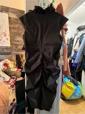 Xscape Black Women's Dress with Subtle Ruching